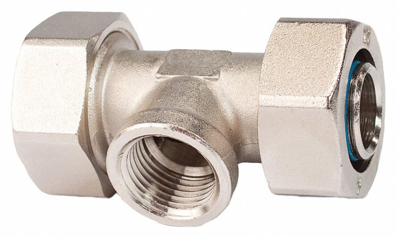 Rapidair Maxline 3/4" Piping Tee W/ 1/2" Female NPT Pipe Thread Inlet M8078